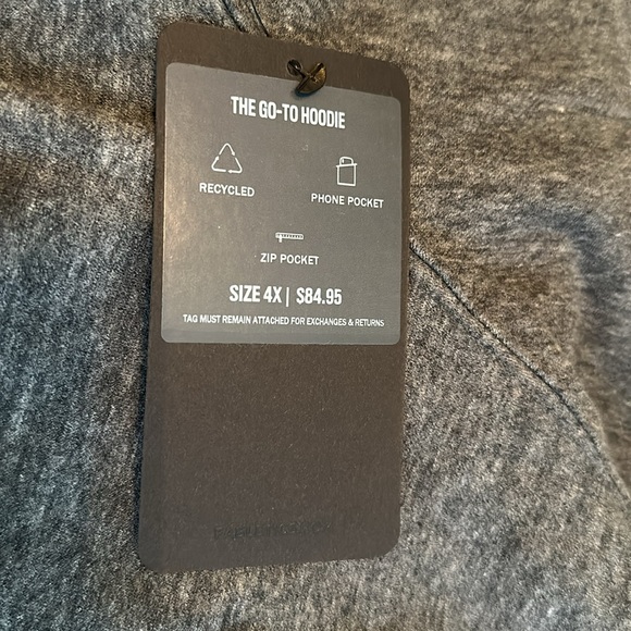 Men's Fabletics - The Go To Hoodie.  Charcoal Heather - Picture 6 of 8